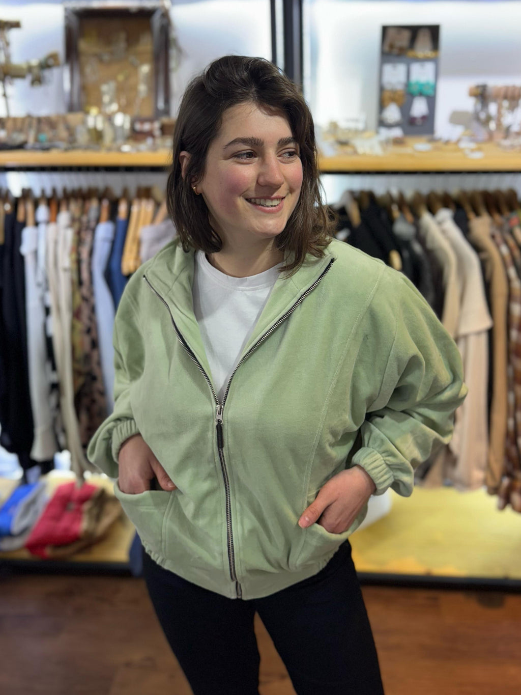 CAMPERA PLUSH OLIVO