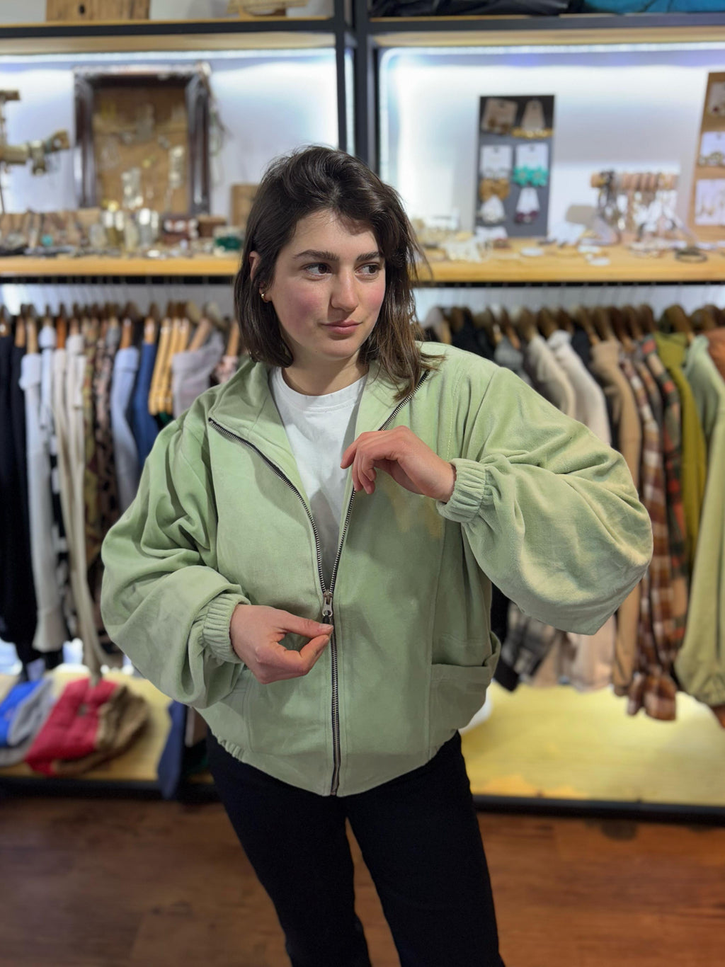 CAMPERA PLUSH OLIVO